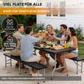 Rosentahl Skyfold Bierzeltgarnitur – Klappbar & Wetterfest